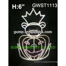 Хэллоуин тыква королевы представлений пользовательских горный хрусталь корону -GWST1113